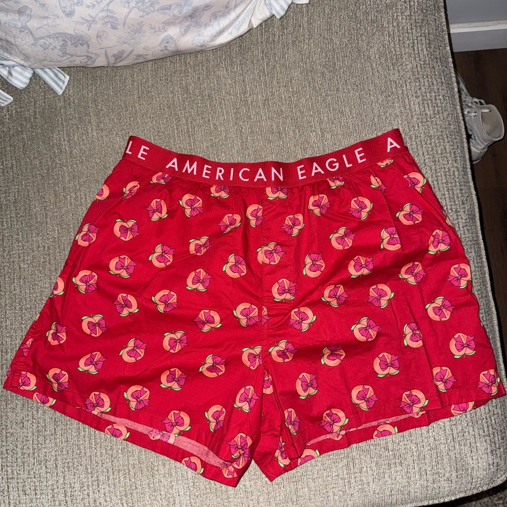 American Eagle Red Peach Printed Boxers